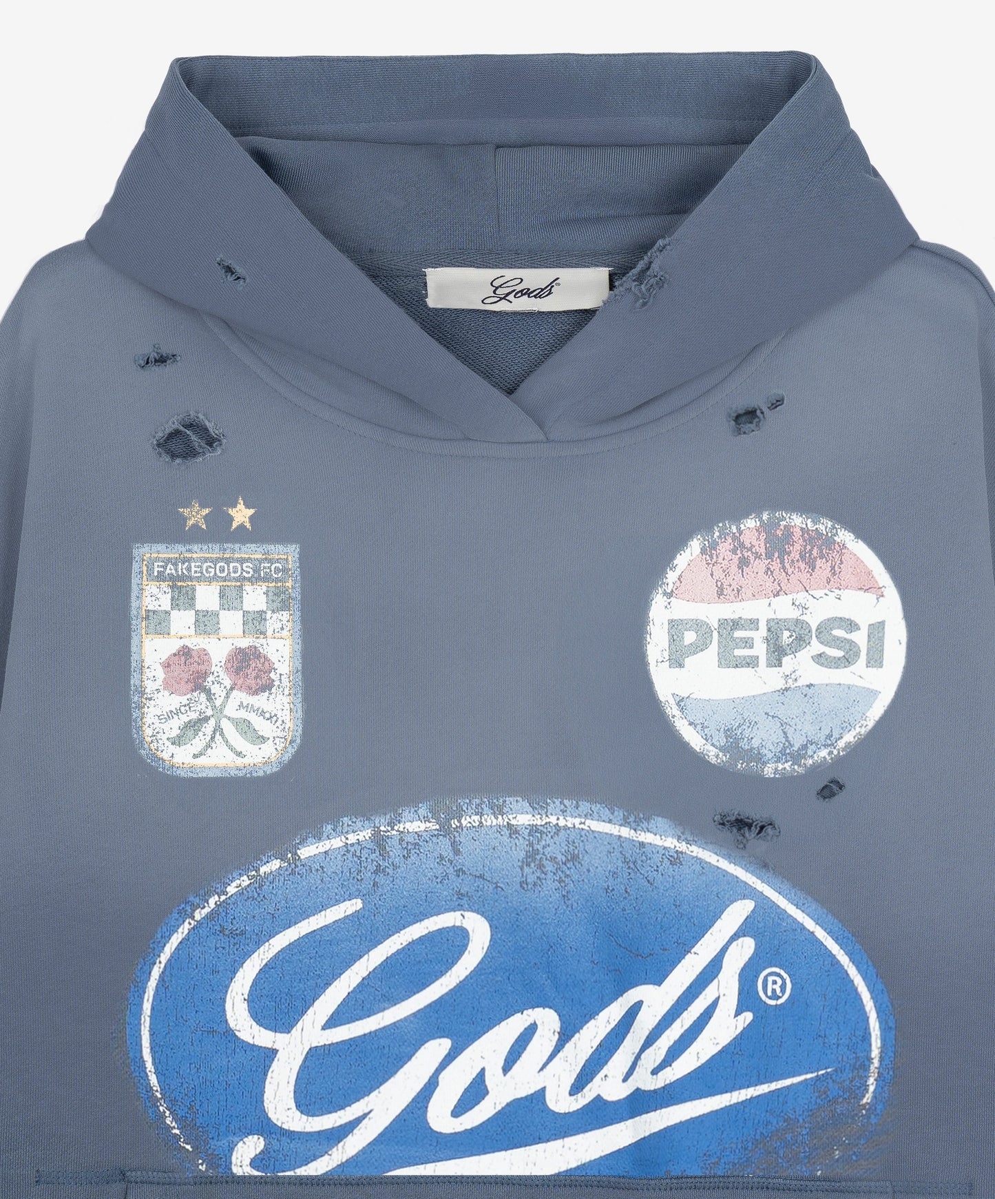 Pitstop Cropped Hoodie Grey