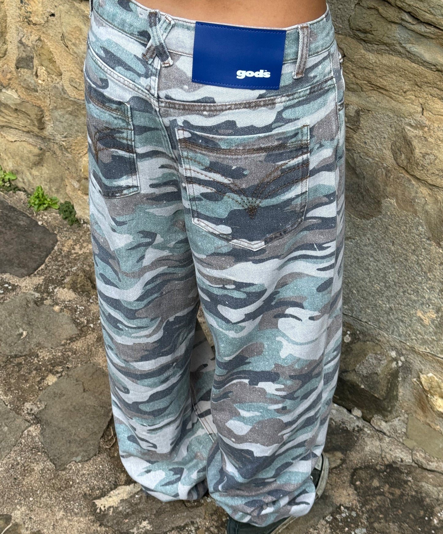 Camouflage Jeans Military Green