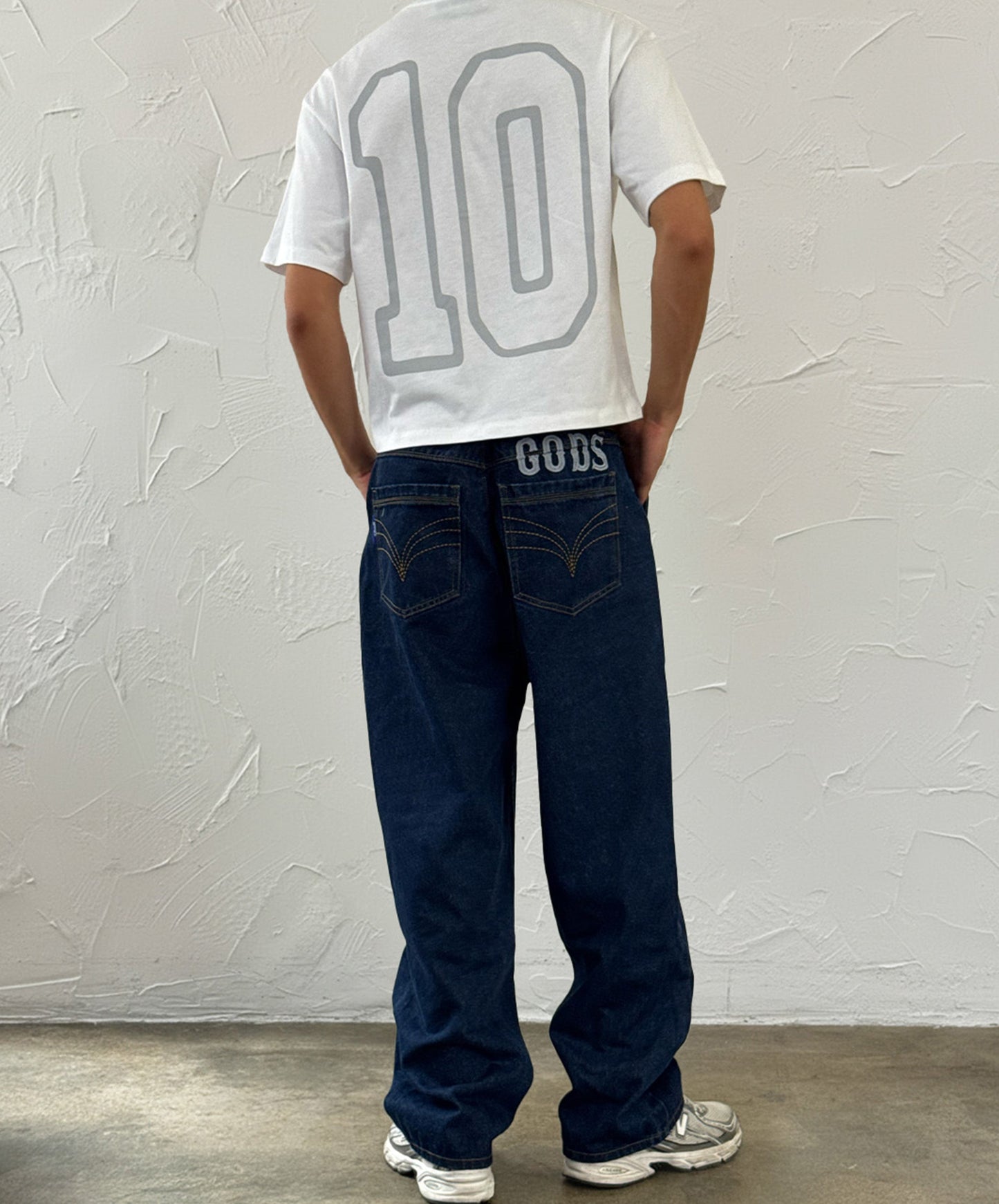 Baggy Denim Jeans Navy