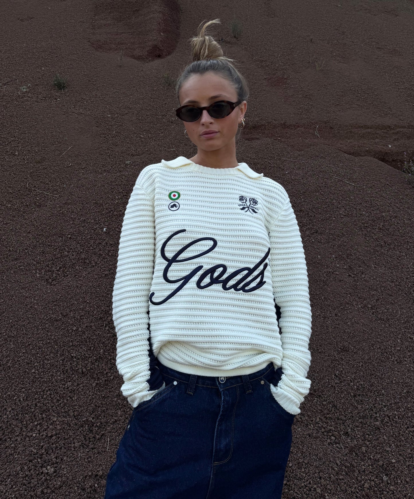 Gods FC Knitted Sweater Cream