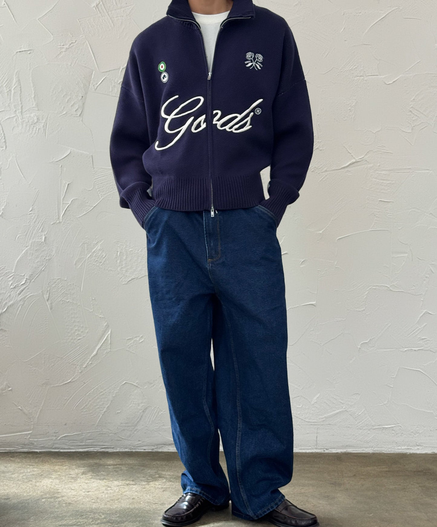 Gods FC Knitted Zipper Navy