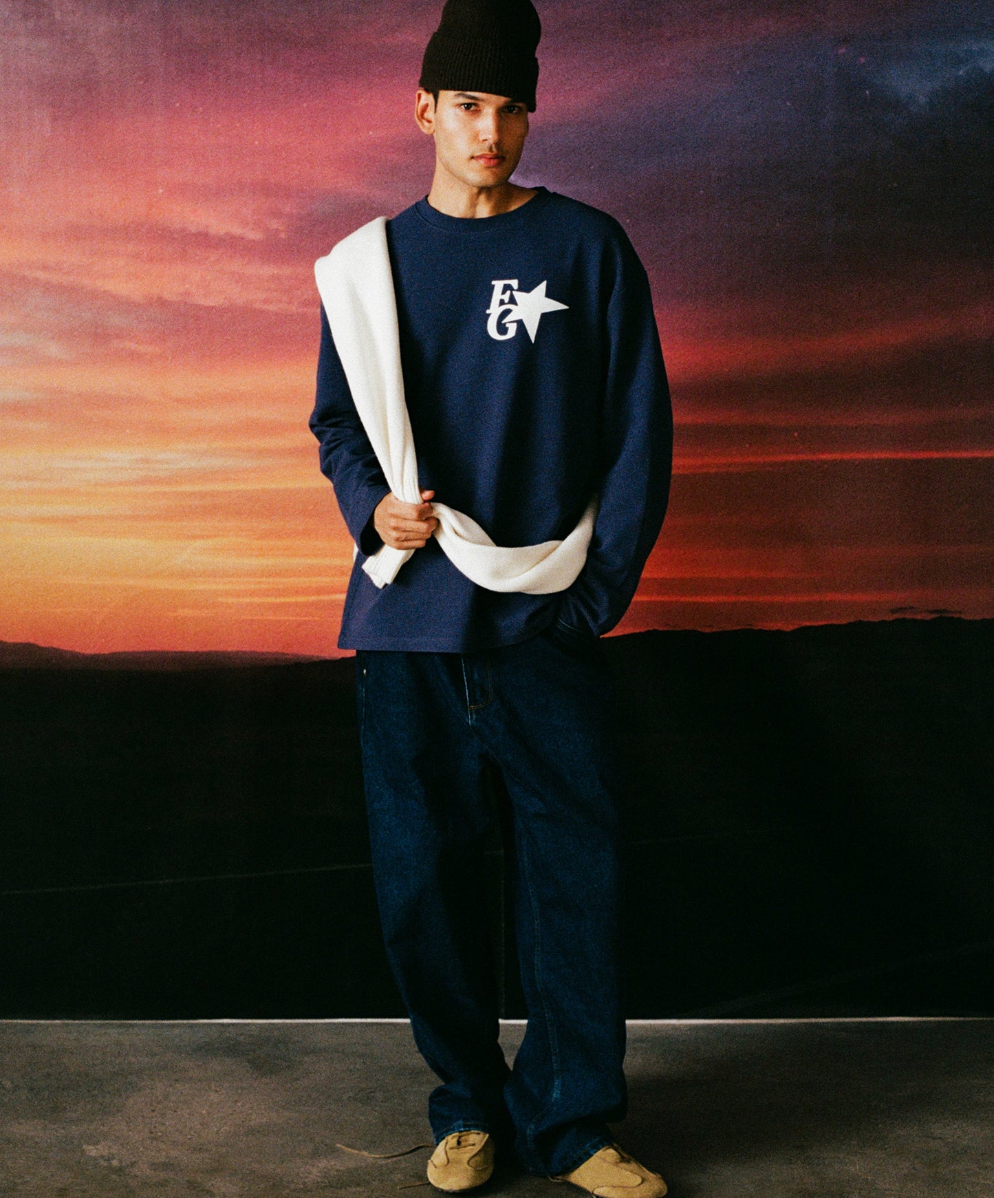 Star Longsleeve Navy