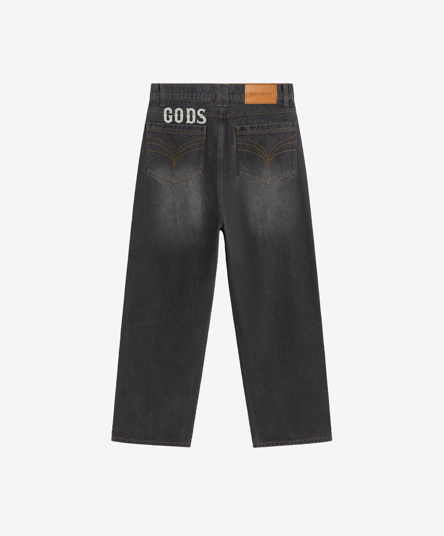 Baggy Denim Jeans Dark Grey
