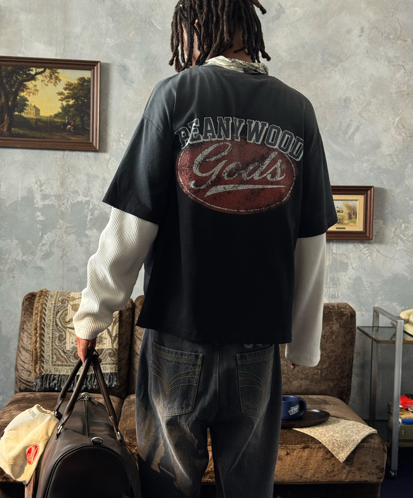 Layered Tee Dark Grey