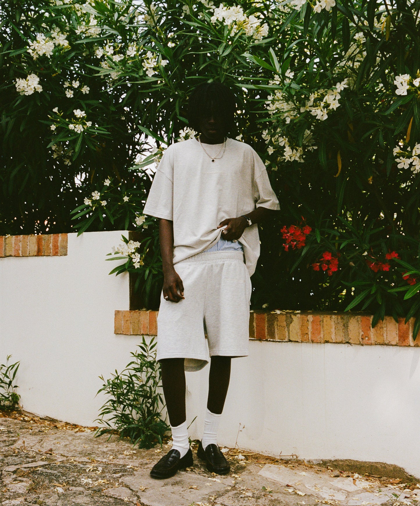 Fg Design Tee Grey Melange