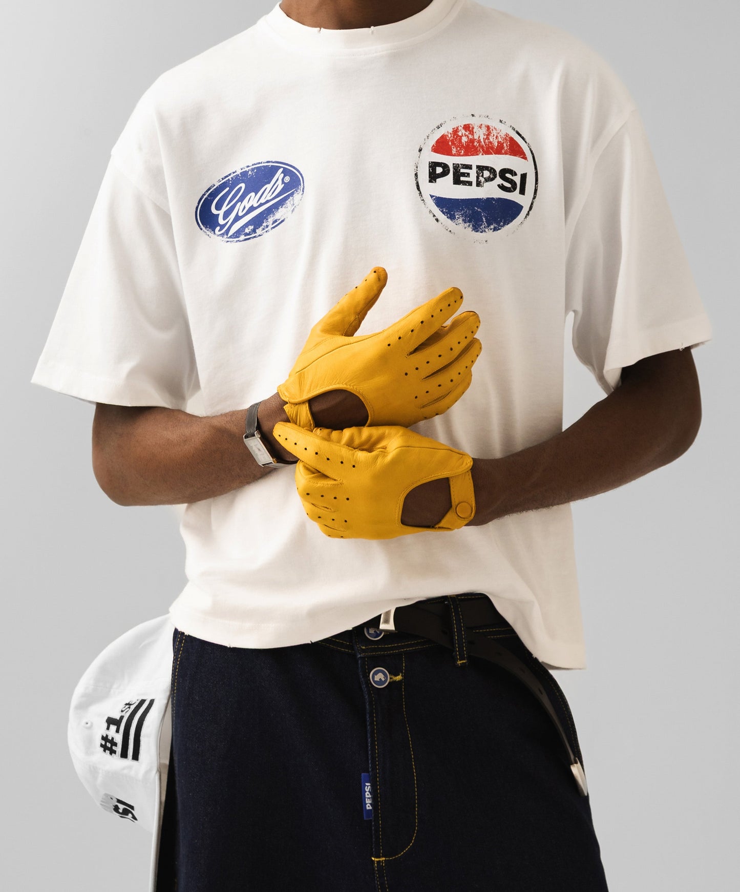 Racer Boxy Tee White