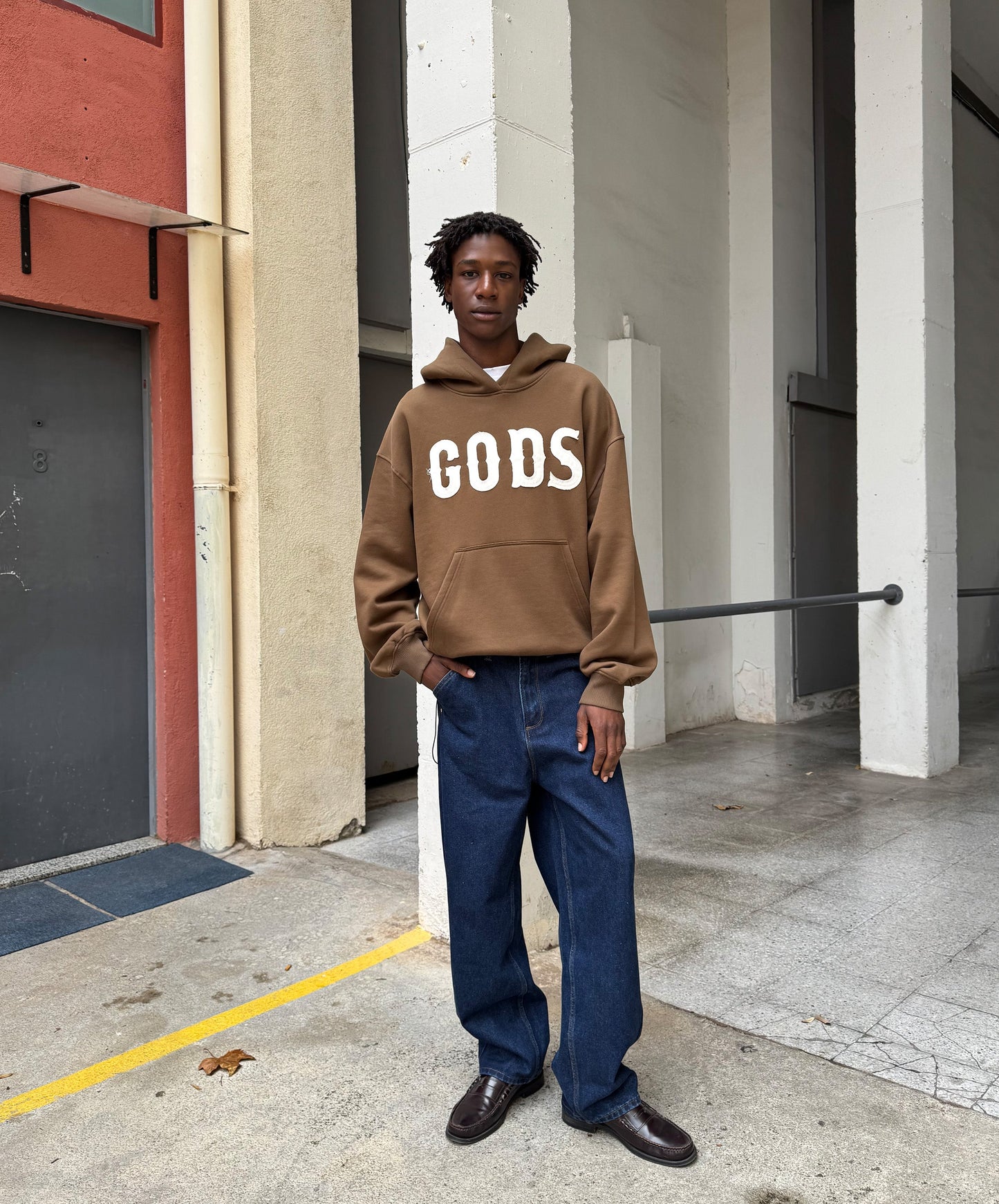 Gods Hoodie Brown