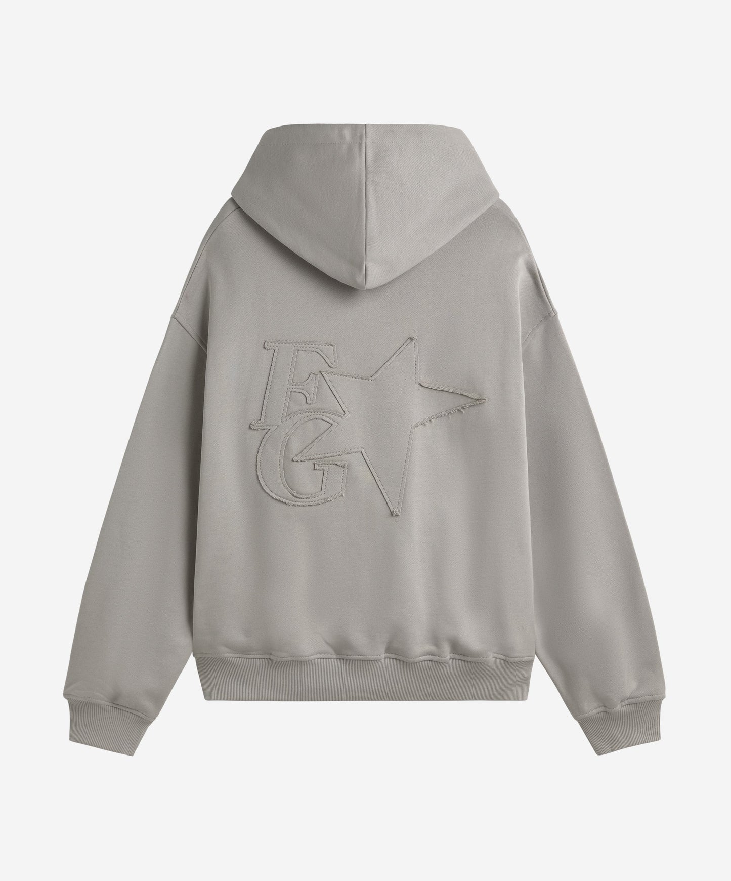 Star Hoodie Mid Grey