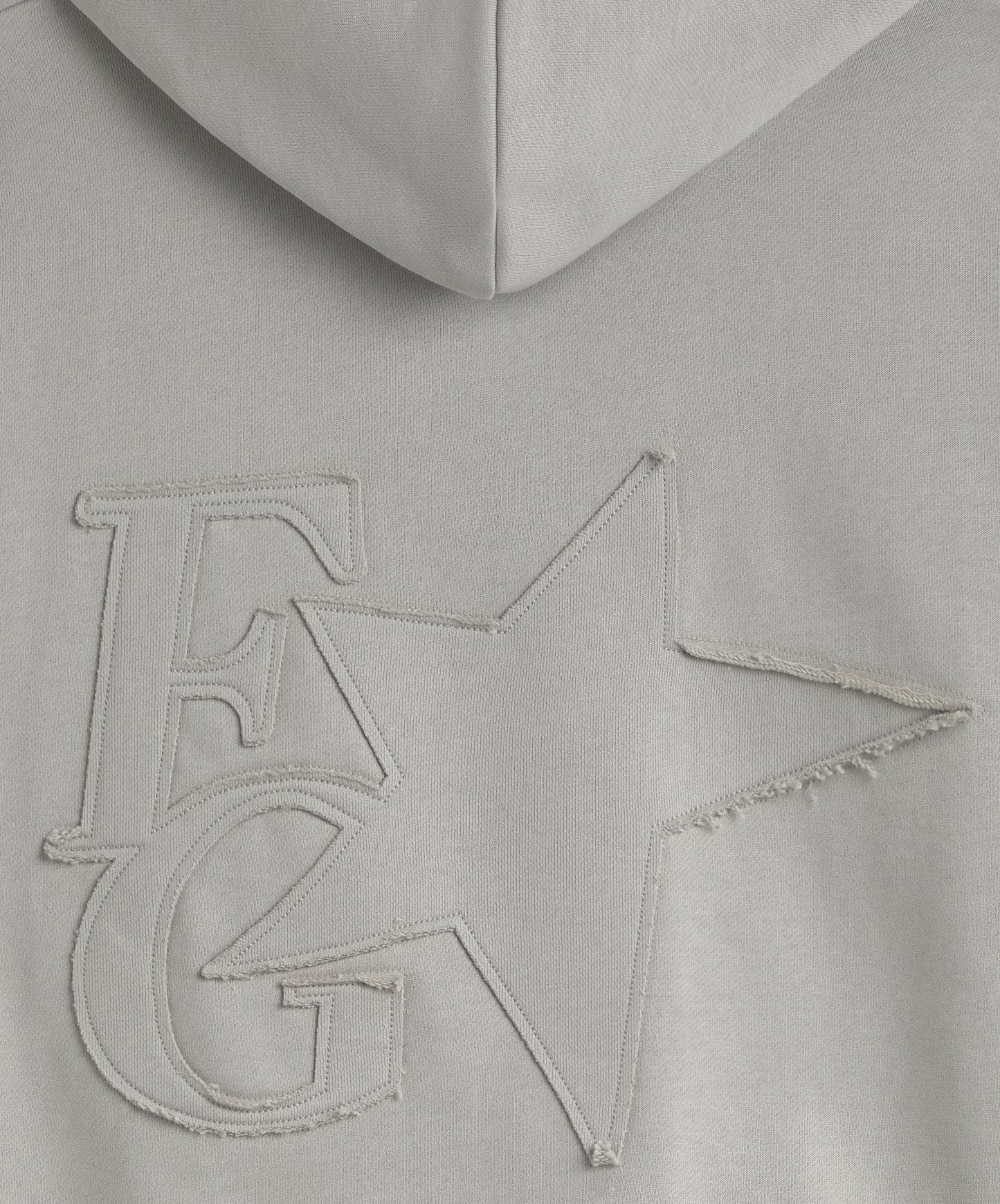 Star Hoodie Mid Grey