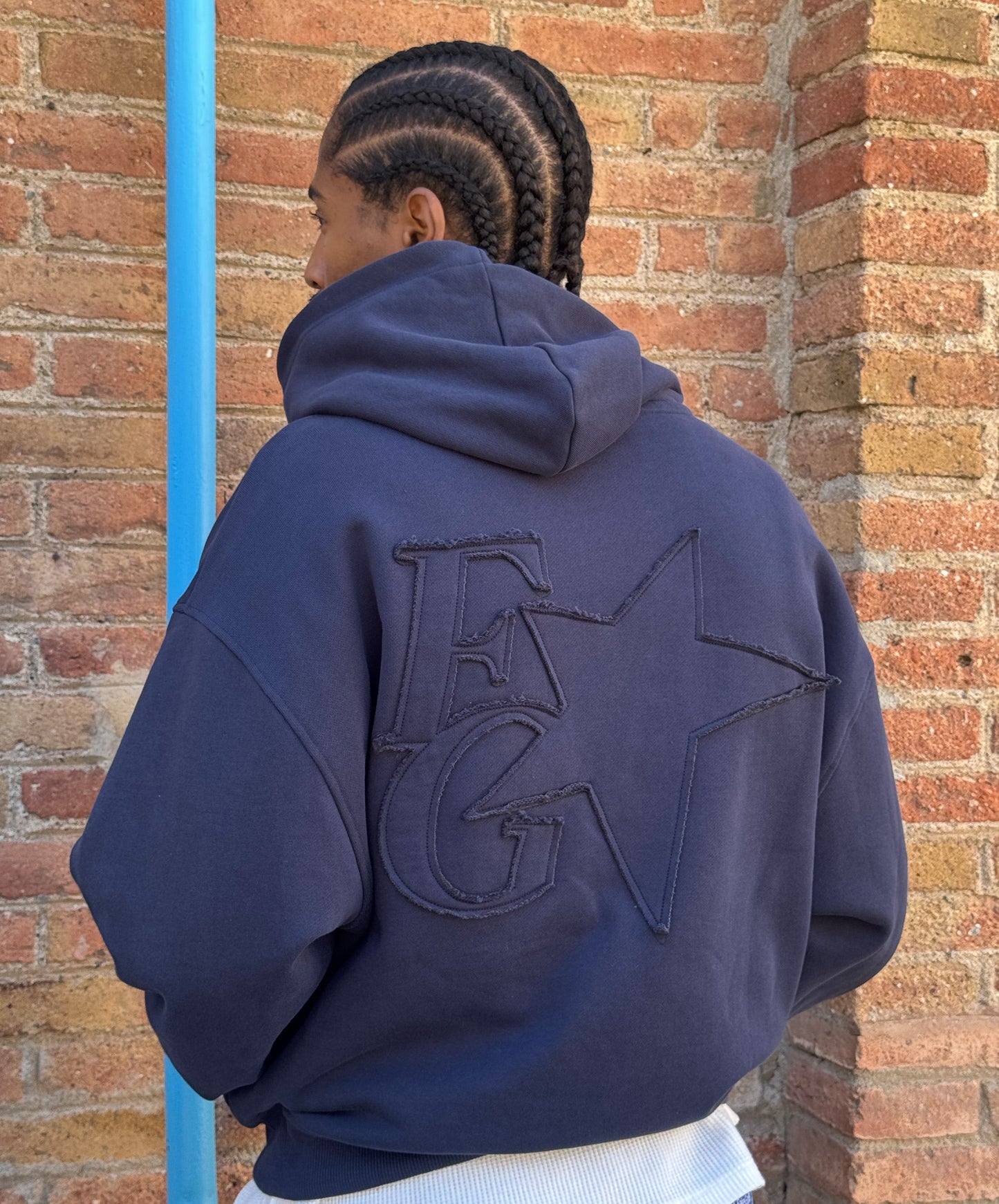 Star Hoodie Navy