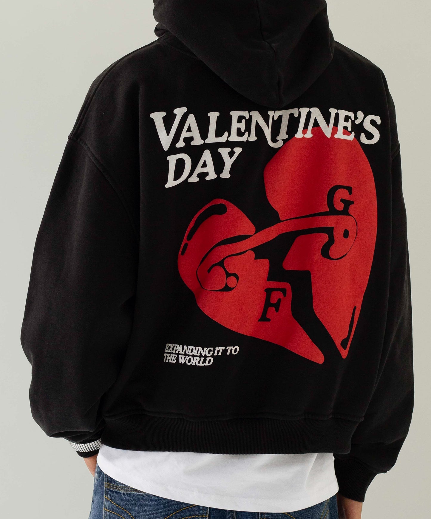 Valentine's Hoodie Black